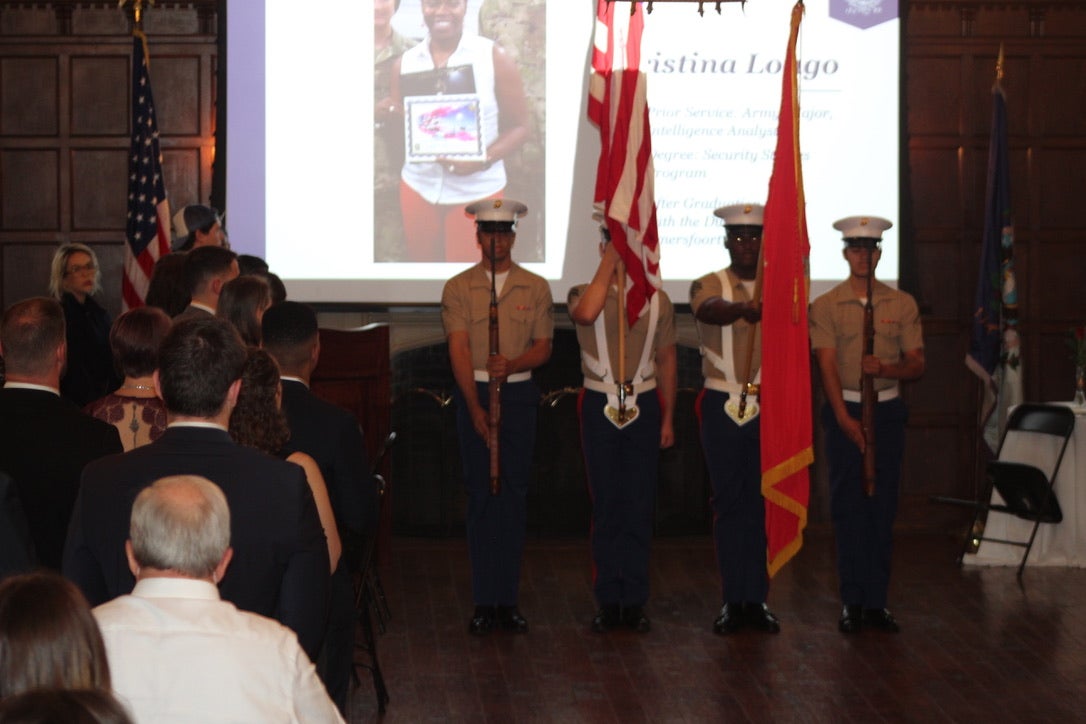 Marine color guard