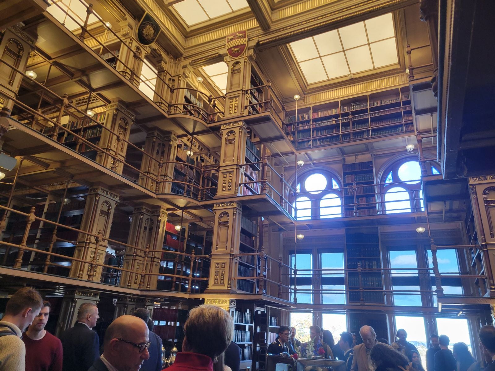 Reception in Riggs library